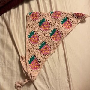 Crochet Pineapple Bandana